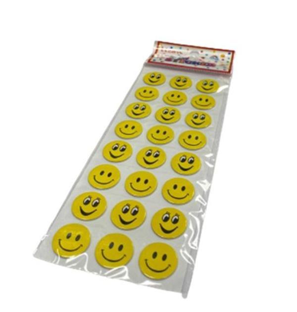 Ticon Gülen Yüz Sticker - 6 adet - Image 1