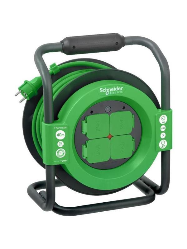 SCHNEİDER 3X1,5 40 MT KABLOLU IP44,H07RNF PRİZLİ KABLO MAKARASI - Image 1