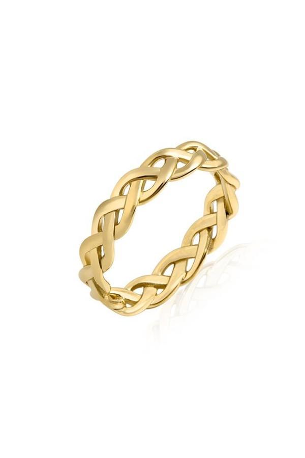 Daniel Klein DKJ.5.5001-S-2 Çelik Altın Renk Kadın Yüzük - Image 1