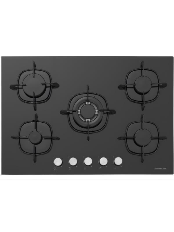 Silverline CS5801E7B01 Siyah Gazlı Ankastre Ocak - Image 1