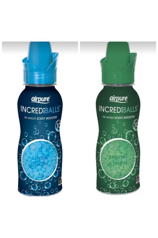 Airpure Mavi Zambak Çiçeği + Ilkbahar Esintisi 2 Li Karma Avantaj Çamaşır Parfümü 128 Gr X 2 - Image 1