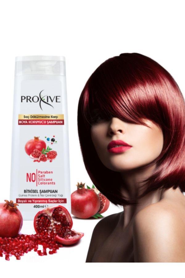 Proxive Proxıve Tuzsuz Parabensiz Silikonsuz Boyasız Bitkisel Boya Koruyucu Şampuan 400 Ml - Image 1