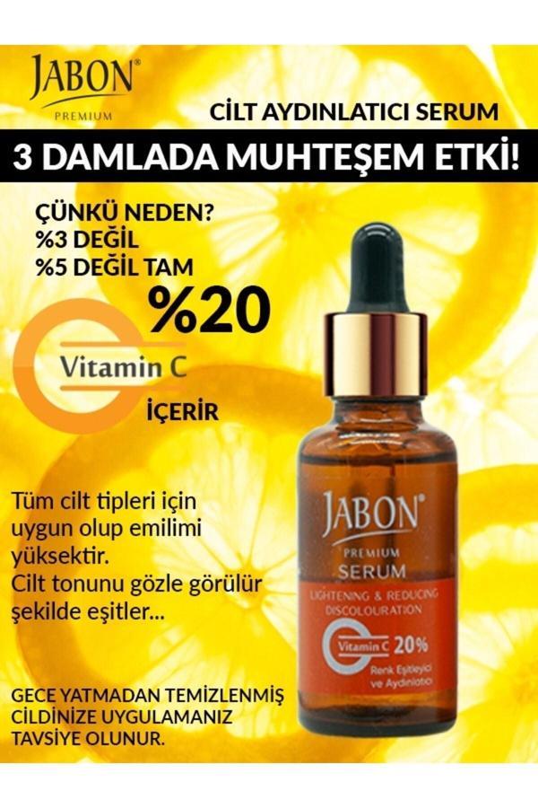 Jabon Kolajen Katkılı Renk Eşitleyici Ve Cilt Aydınlatıcı % 20 C Vitaminli Serum 30 Ml - Image 1