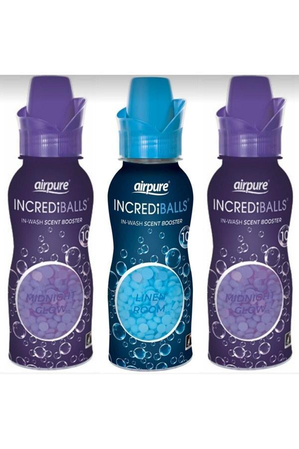 Airpure 3 Lü Karma Avantaj Lavanta Çiçeği Özü + Mavi Zambak Özü Çamaşır Parfümü 128 Gr X 3 - Image 1