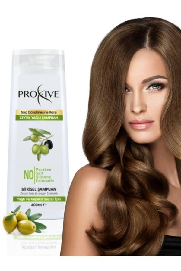 Proxive Tuzsuz Parabensiz Silikonsuz Boyasız Kepek Ve Kaşıntı Önleyici Zeytinyağlı Şampuan 400 Ml - Image 1