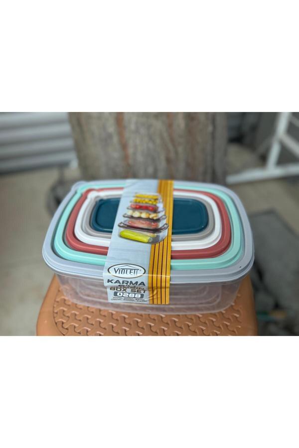 Pointtech 0288 Derin Dondurucu Ve Buzdolabı Saklama Kabı 6' Lü Set (Gıda Temasına Uygun) - Image 1