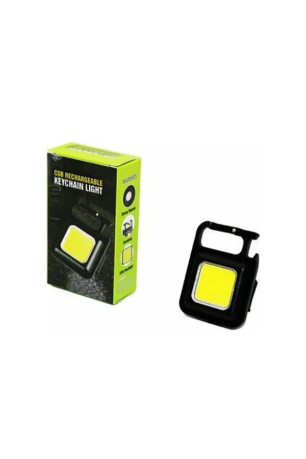 Pointtech 6W Süper Parlak Cob Led Anahtarlıklı Şarjlı Mini Taşınabilir Acil Durum Lambası Işık Tirbuşon - Image 1