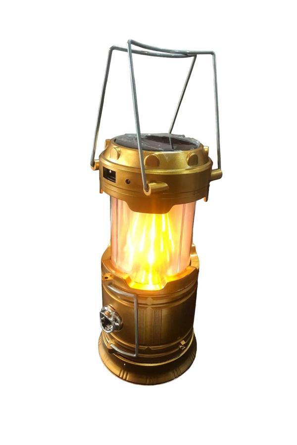 Pointtech Kamp Işığı Led Güneş Enerjisi 3 Fonksiyonlu Şık Tasarımlı 220V Şarj Cihazı Usb Çıkış Powerank - Image 1