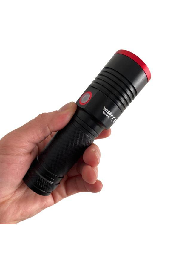 Pointtech Ws-4412 Led 1800 Lümen Şarjlı El Feneri Çelik Kasa - Image 1