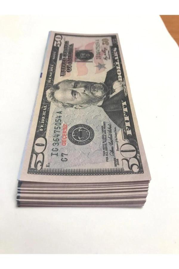 Pointtech Düğün Parası 200 Adet Şaka Oyun Parası 50 Dolar - Image 1