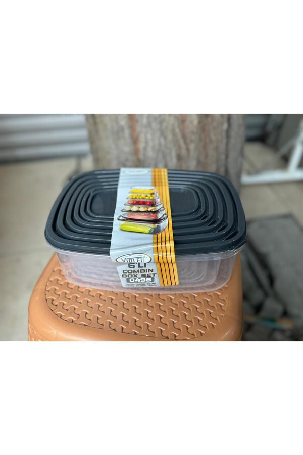 Pointtech 0496 Derin Dondurucu Ve Buzdolabı Saklama Kabı 6' Lü Set (Gıda Temasına Uygun) - Image 1