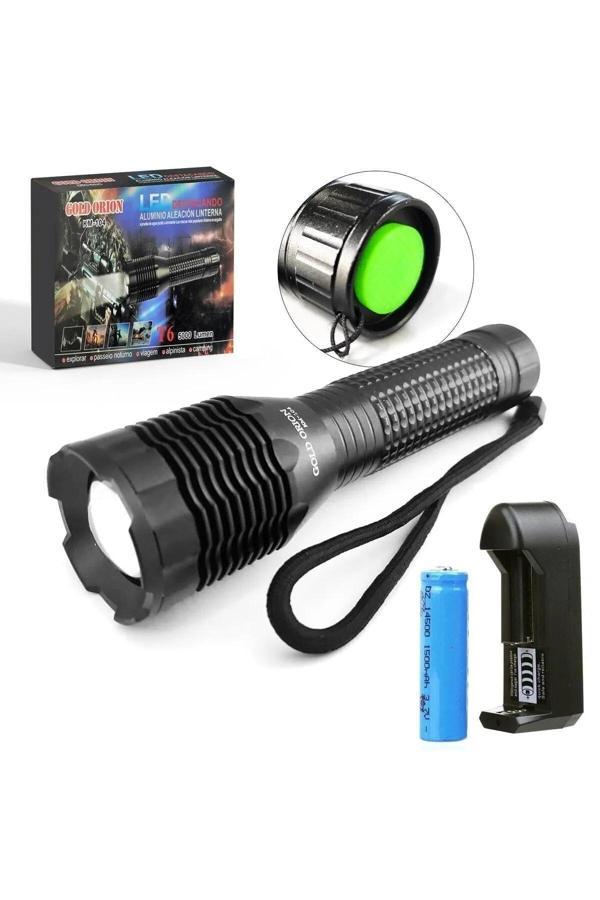 Pointtech Km-104 El Feneri Pilli Zoomlu Kamp Feneri 5000 Lümen - Image 1