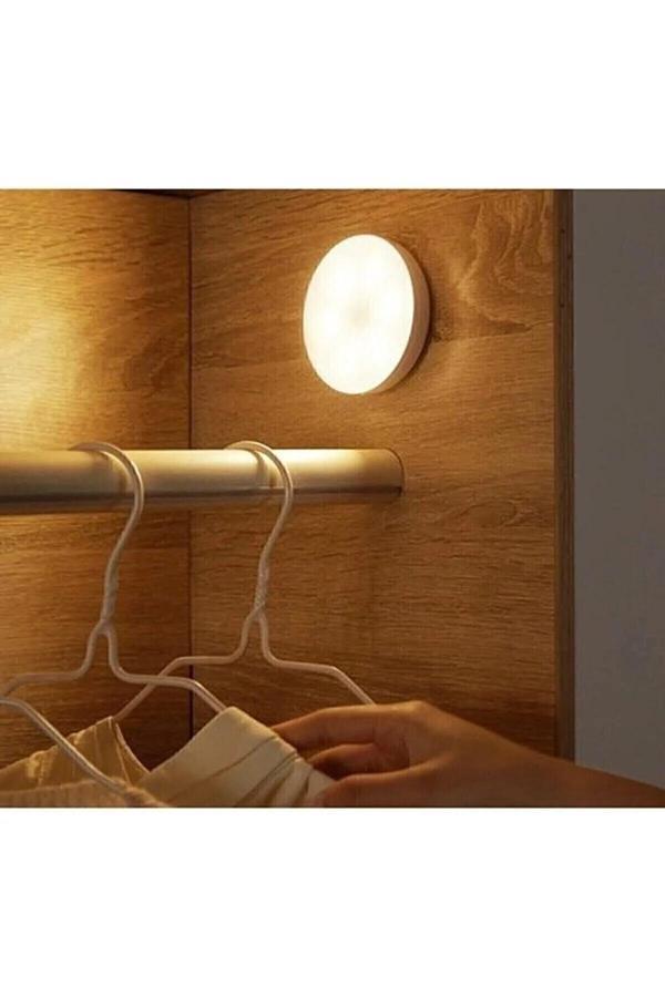 Pointtech 4 Adet Hareket Sensörlü Usb Şarjlı Beyaz Led Işık Lamba (Sensörlü) - Image 1
