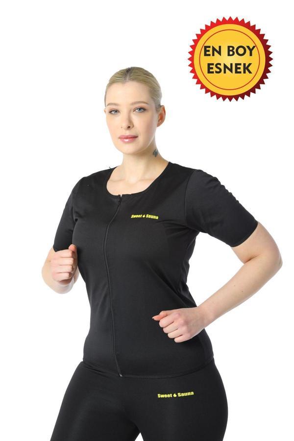 Techno 8Q Termal Fermuarlı Kısa Kollu Egzersiz Üst Eşofman - Image 1