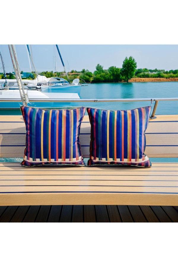 The Boho Home Decor Post Modern - Gökkuşağı Desen Dekoratif 2`Li Kırlent Kılıfı Seti - Image 1