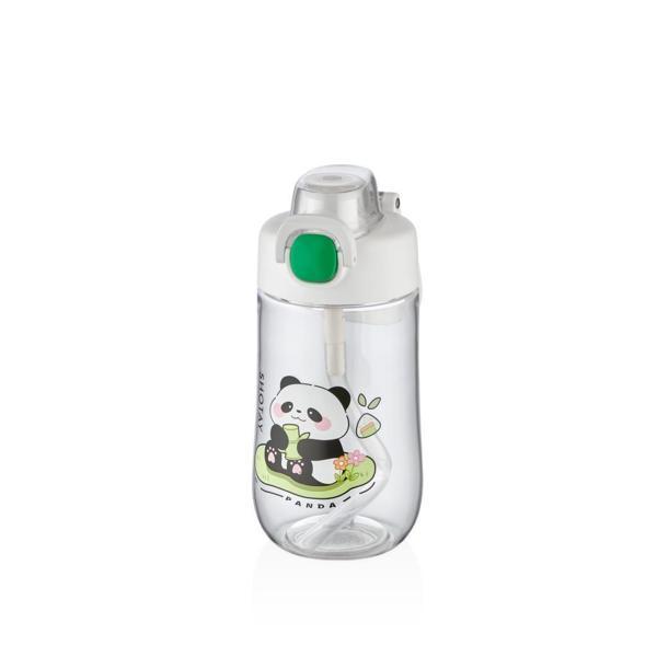 Shotay Çocuk Su Matarası Tritan Panda 500Ml Beyaz - Image 1