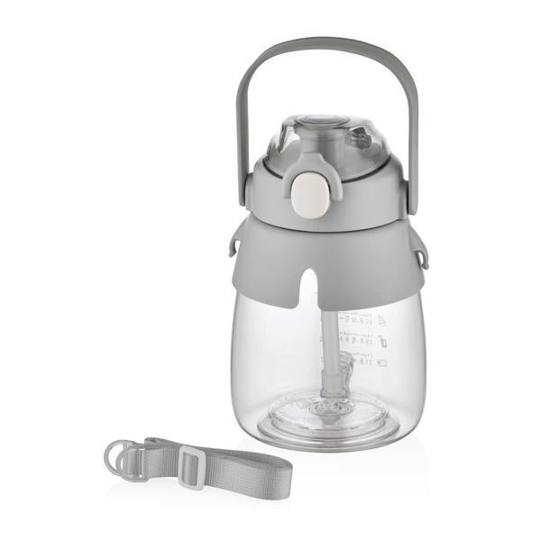 Shotay Hippo Tritan Su Matarası Gri 1050Ml - Image 1