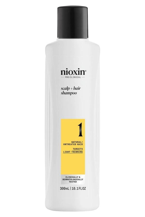 Nioxin System 1 Şampuan - İşlem Görmemiş Hafif İnce Saçlar İçin Kalınlaştırıcı Bakım 300ML - Image 1