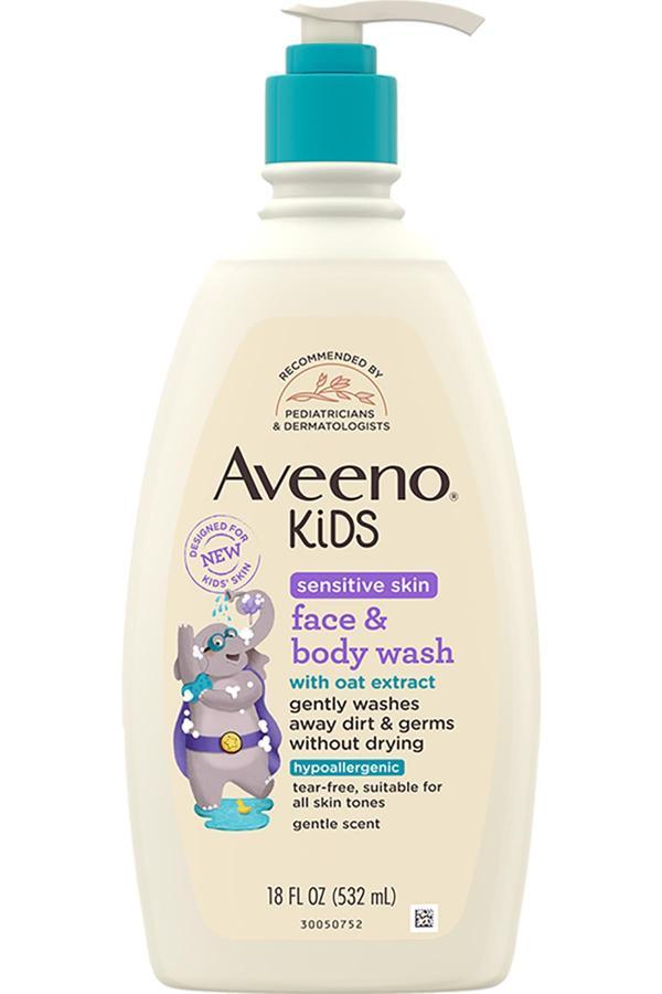 Aveeno Kids Hassas Ciltler İçin Yüz ve Vücut Şampuanı 532ML - Image 1
