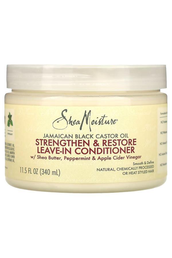 Shea Moisture Jamaican Black Castor Oil Güçlendirici ve Onarıcı Durulanmayan Saç Kremi 340ML - Image 1