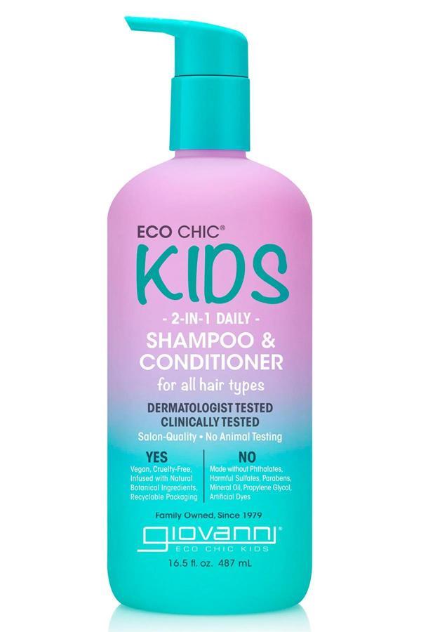Giovanni Eco Chic Kids 2’si 1 Arada Çocuk Şampuanı ve Saç Kremi 487ML - Image 1