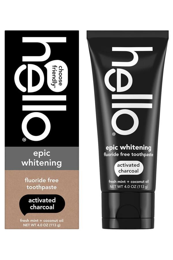 Hello Activated Charcoal Epic Whitening Florürsüz Diş Macunu 113GR - Image 1