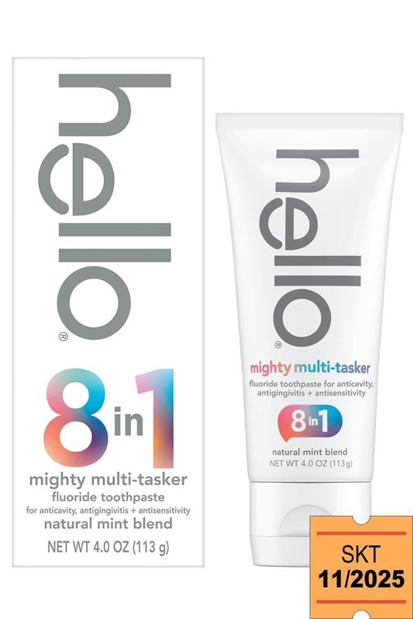 Hello 8'i 1 Arada Nane Özlü Florürlü Diş Macunu 113GR SKT:11/2025 - Image 1