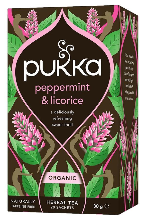 Pukka Peppermint & Licorice Bitki Çayı Bardak Poşet Çay 20 Adet - Image 1