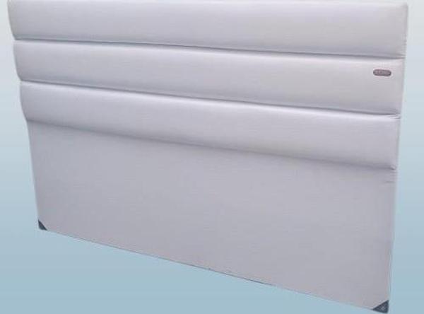 Başlık DK Çift Kişilik 150 lık Suni Deri Kumaş Model Beyaz Renk El Yapım - Image 1