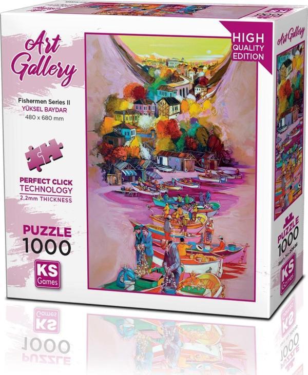 Ks Games Puzzle 1000 Parça Art Gallery Fishermen Series II - Image 1