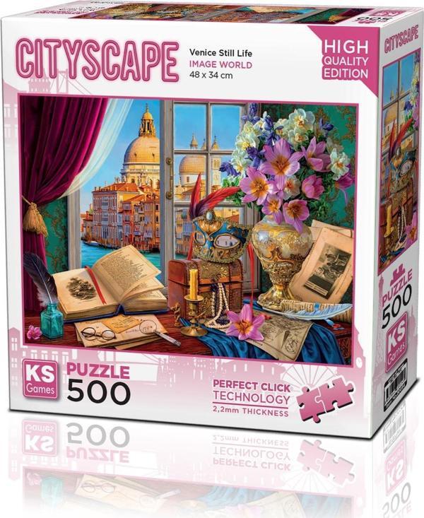 KS Puzzle 500 Cityscape Parça Venice Still Life - Image 1