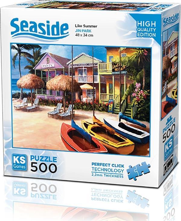 Ks Games Puzzle 500 Parça Seaside Like Summer - Image 1