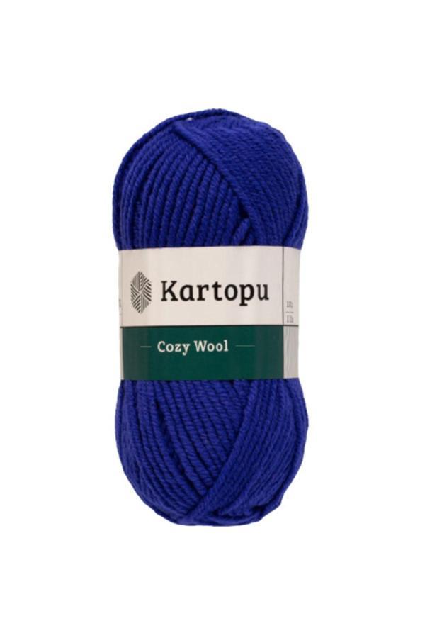 Kartopu Cozy Wool K1624 Menekşe Mavi %25 Yün Karışımlı Kalın Ip - Image 1