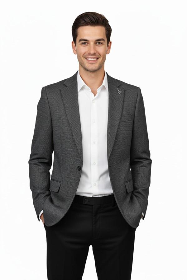 Erkek Tek Spor Ceket Çift Yırtmaçlı BGL-ST04982 - Image 1