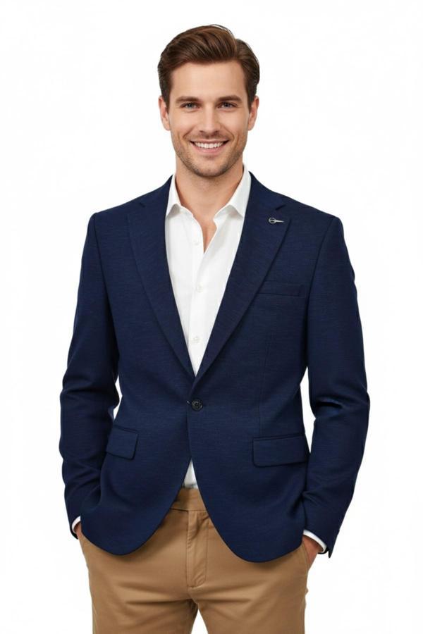 Erkek Tek Spor Ceket Çift Yırtmaçlı BGL-ST04982 - Image 1