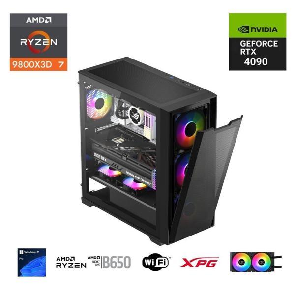 ETERNAL POWER  RYZEN 7 9800X3D 32GB DDR5 1TB M.2  RTX 4090 B650 WIFI 850W 240M - Image 1