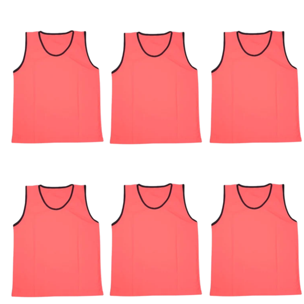 Antrenman Yeleği Çocuk Beden 6'lı Set Bip Pembe - Image 1