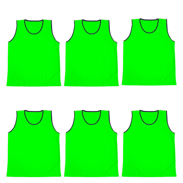 Antrenman Yeleği Çocuk Beden 6'lı Set Bip Yeşil - Image 1