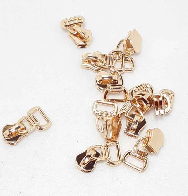 Çanta Aksesuar Light Gold Fermuar Başı - Image 1