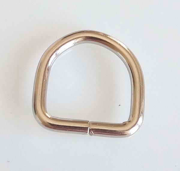 Çanta Aksesuar Gümüş D Halka 2Cm Lik 1 Adet - Image 1