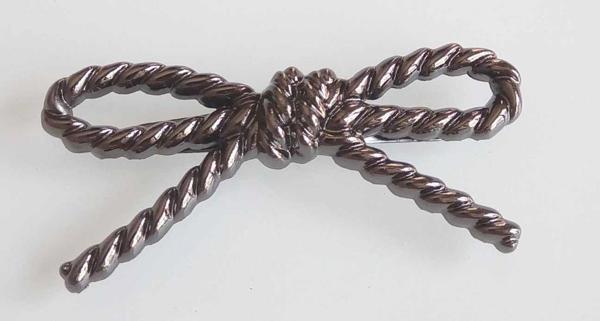 Çanta Aksesuar Füme İnce Fiyonk Plaka Süs - Image 1