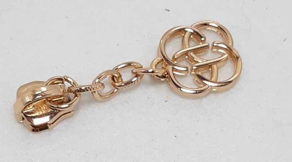 Çanta Aksesuar Light Gold Fermuar Başı Örgü Desen - Image 1