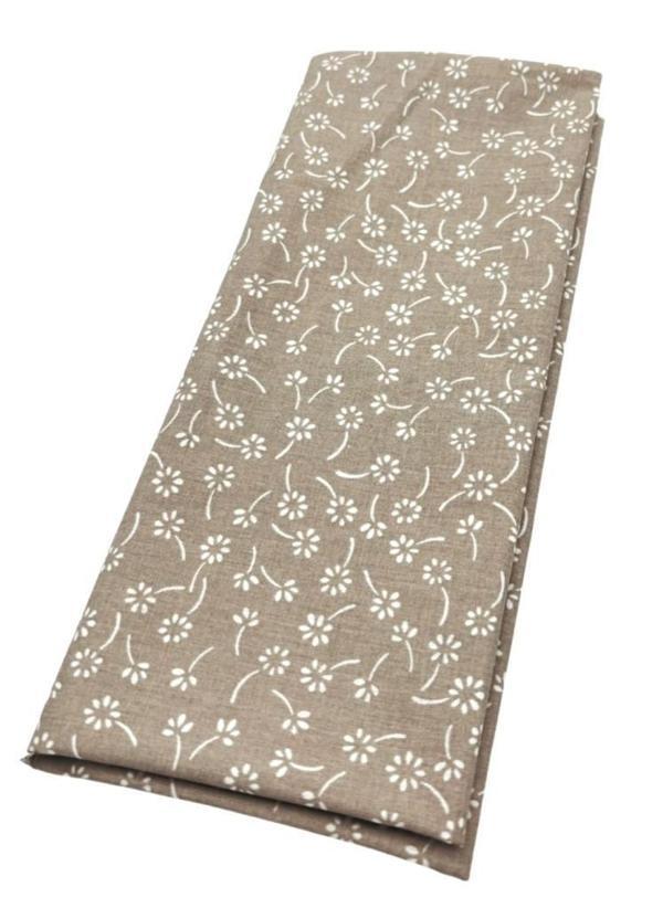 Çanta Aksesuar 120x50 cm Pamuklu Astarlık Kumaş Bej Çıtır Çiçek Desen - Image 1