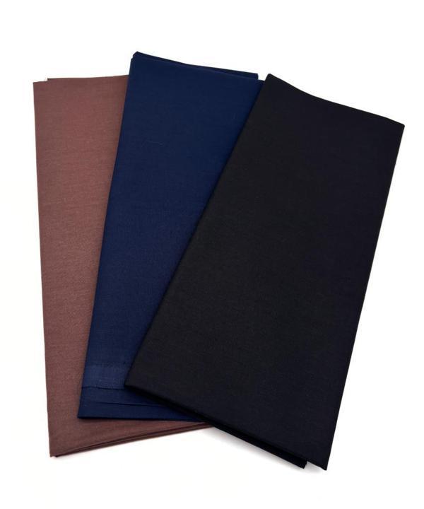 Çanta Aksesuar 120x50  cm Pamuklu Astarlık Kumaş Seti (Lacivert, Siyah, Koyu Kahve) - Image 1