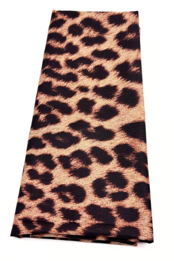Çanta Aksesuar 120X50 cm Leopar Renk Pamuklu Saten Astarlık Kumaş - Image 1