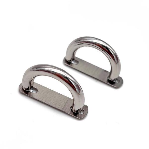 Çanta Aksesuar Çift Köprü Aparatı Gümüş Renk  Oval Model - Image 1