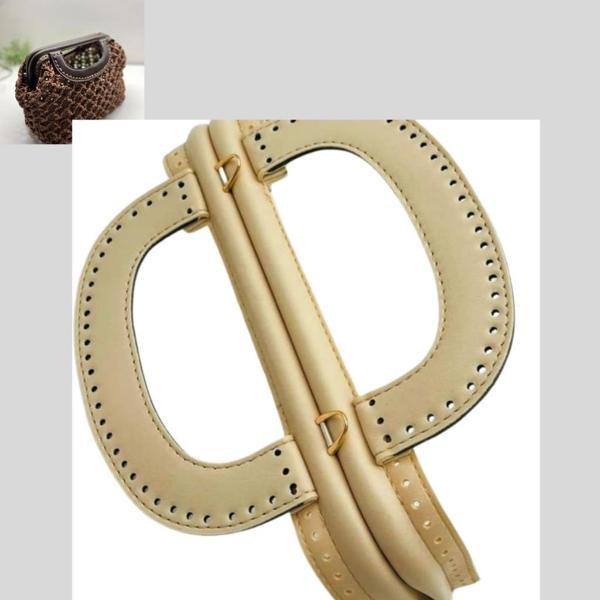 Çanta Aksesuar 25 cm Suni Derili Krem Renk Gizli Çanta Bursu Yeni Model - Image 1