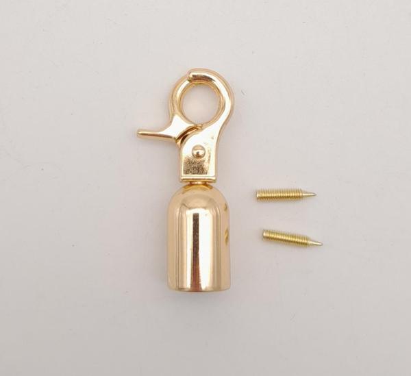 Çanta Aksesuar 12 mm Light Gold Renk Kancalı Kovan 1 Adet - Image 1