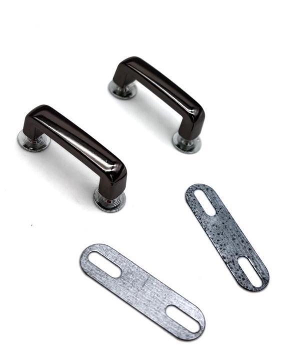 Çanta Aksesuar Çift Köprü Aparatı Füme Renk  Köşeli Model - Image 1