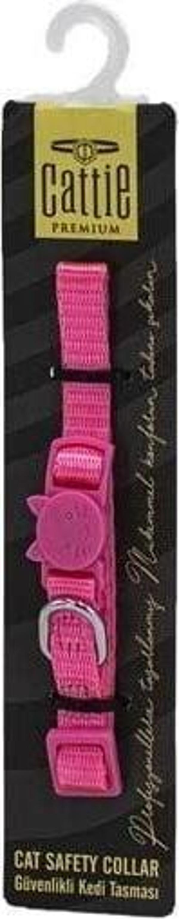 Cattie Güvenlik Tokalı Kedi Boyun Tasması Pembe 1x15-25 Cm - Image 1